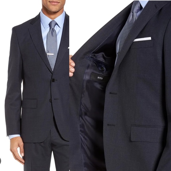 HUGO BOSS Johnstons Lenon Suit Jacket Blazer Sports Coat 40R - Picture 6 of 15